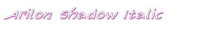 Arilon Shadow Italic
